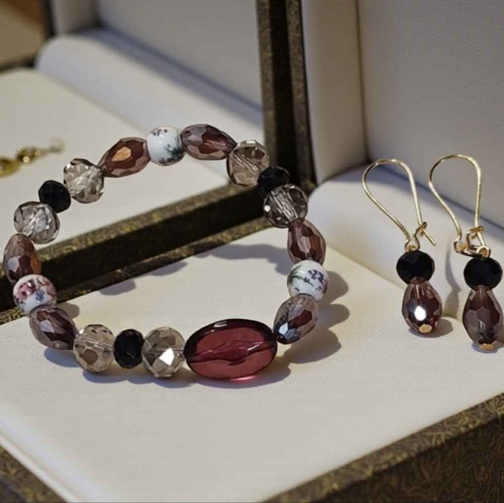 Handmade Bracelet And Earring Set